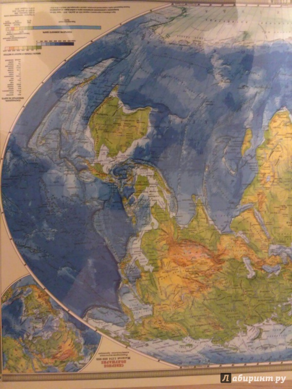 Иллюстрация 4 из 5 для Физическая карта мира. Настольная карта | Лабиринт - книги. Источник: Абрамова  Ирина
