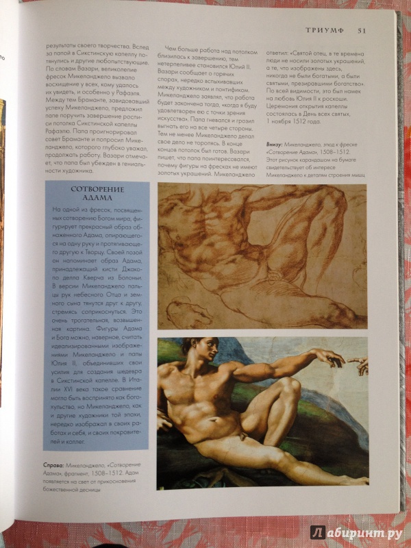 Иллюстрация 9 из 23 для Микеланджело. Жизнь и творчество в 500 картинах - Павлова, Ормистон | Лабиринт - книги. Источник: rovadsch