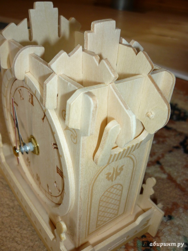 Иллюстрация 8 из 16 для Сборная деревянная модель "Настольные часы" (F002) | Лабиринт - игрушки. Источник: Шубина  Диана Владимировна