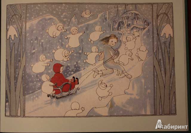 Иллюстрация 4 из 35 для Манечка и снежинки - фон Олферс | Лабиринт - книги. Источник: сима