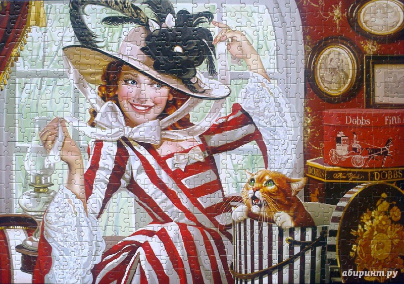 Иллюстрация 9 из 15 для Puzzle-500 "Леди в шляпе" (B-52165) | Лабиринт - игрушки. Источник: Mousse