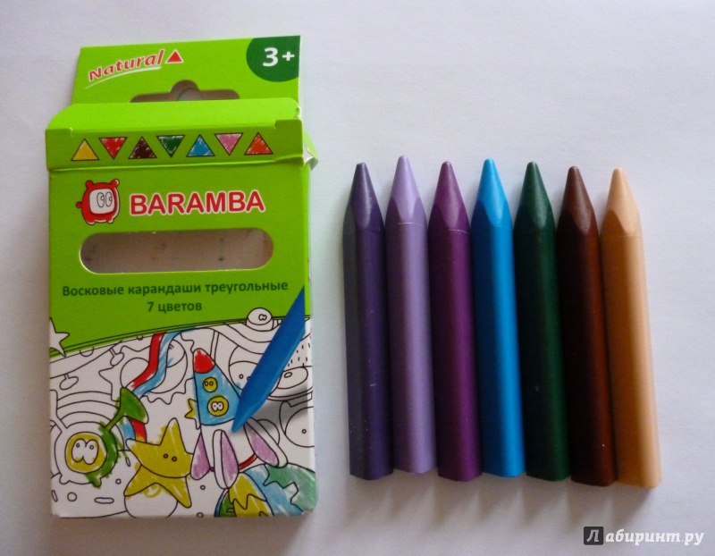 Иллюстрация 20 из 26 для Восковые карандаши (7 цветов, трехгранные) (B97307) | Лабиринт - канцтовы. Источник: Моткова Маргарита