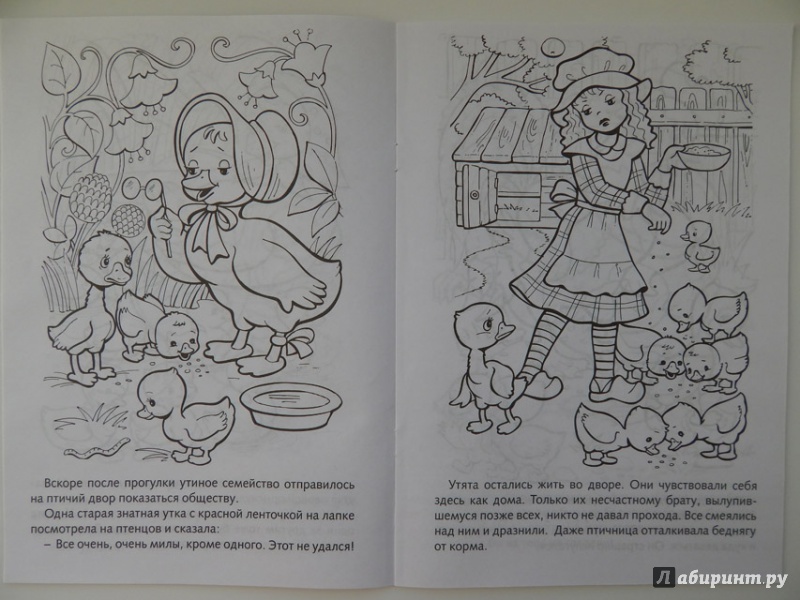 Иллюстрация 10 из 21 для Книжка-раскраска "Гадкий утёнок" | Лабиринт - книги. Источник: Мелкова  Оксана