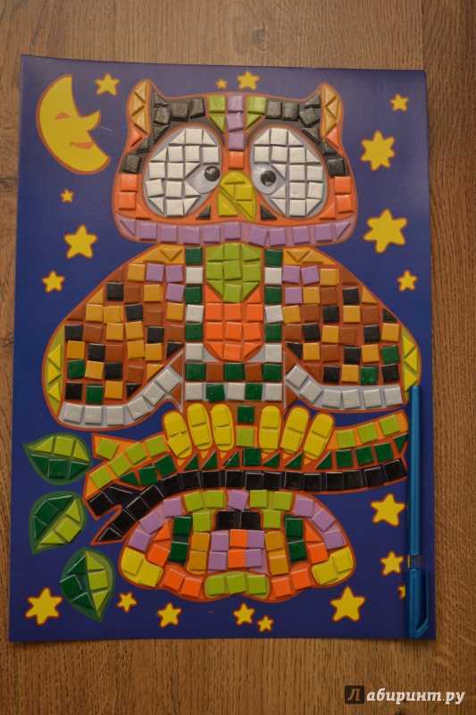 Иллюстрация 8 из 12 для Разноцветная мозаика "Сова" (2678) | Лабиринт - игрушки. Источник: juli_pani