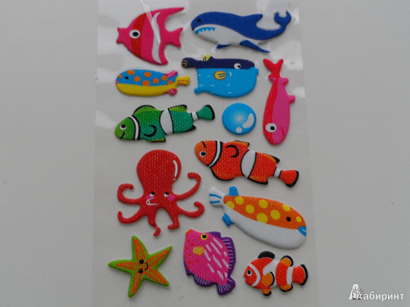 Иллюстрация 3 из 3 для Наклейки детские "Море" (ZF003) | Лабиринт - игрушки. Источник: Sadalmellik