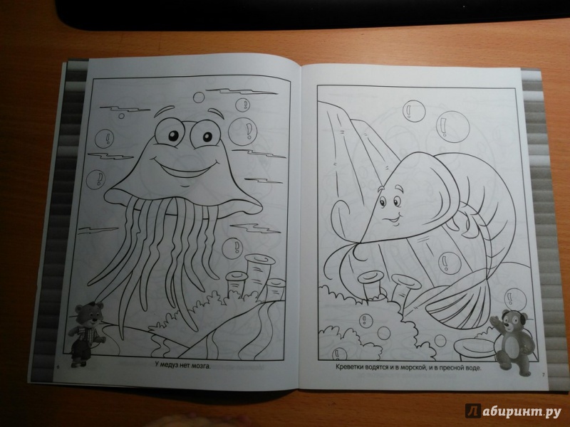 Иллюстрация 6 из 16 для Веселая раскраска. Морские создания | Лабиринт - книги. Источник: Горяева  Любовь