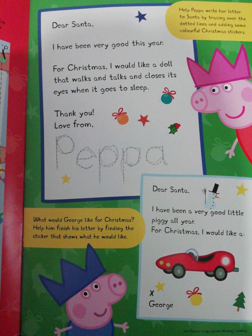 Иллюстрация 13 из 15 для Peppa Pig. Peppa's Christmas. Sticker Book | Лабиринт - книги. Источник: dinarashb