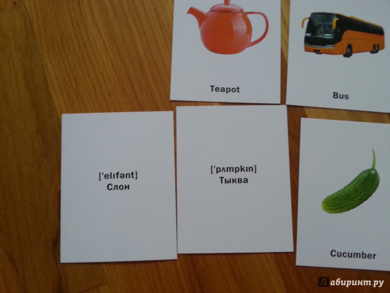 Иллюстрация 4 из 23 для Набор карточек "Учу английские слова"№ 2 | Лабиринт - игрушки. Источник: Янта