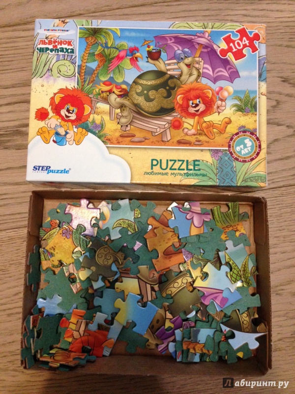 Иллюстрация 7 из 16 для Step Puzzle-104 "Львёнок и черепаха" (82028) | Лабиринт - игрушки. Источник: М.  Наташа