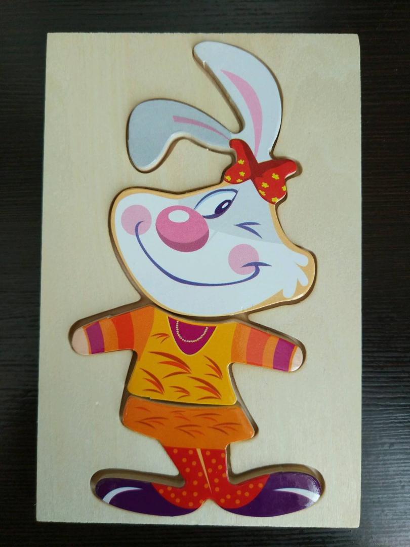 Иллюстрация 16 из 23 для Деревянный пазл "Кролик" (D181) | Лабиринт - игрушки. Источник: Лабиринт