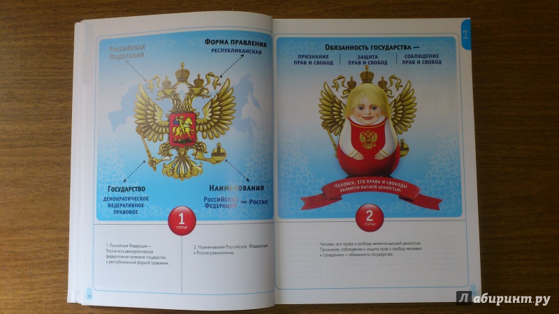 Иллюстрация 8 из 15 для Иллюстрированная Конституция России | Лабиринт - книги. Источник: Гринева  Наталия