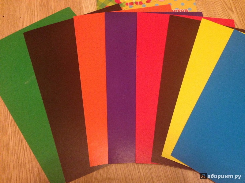 Иллюстрация 5 из 6 для Цветной картон "ЖИРАФ", 8 листов, 8 цветов  (37898) | Лабиринт - канцтовы. Источник: Транжира