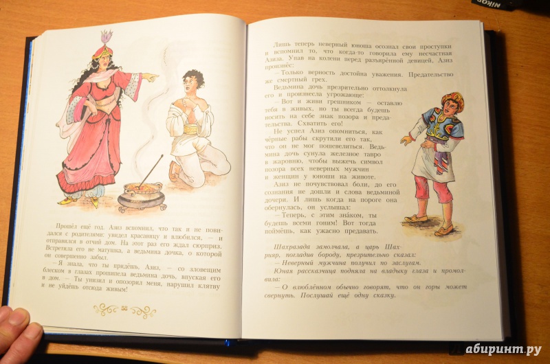 Иллюстрация 16 из 30 для Сказки тысячи и одной ночи. Золотые сказки | Лабиринт - книги. Источник: Инна Харламова