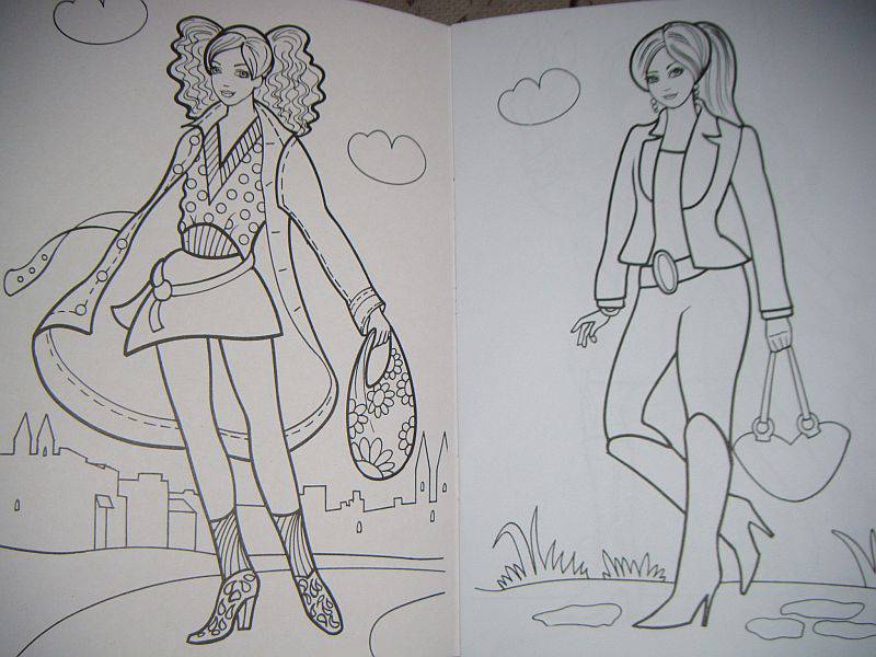 Иллюстрация 2 из 6 для Раскраска: Юные модницы | Лабиринт - книги. Источник: Iwolga