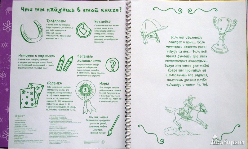 Иллюстрация 9 из 29 для Лошади и пони. Большая книга для творчества - Андреа Пиннингтон | Лабиринт - книги. Источник: lemour