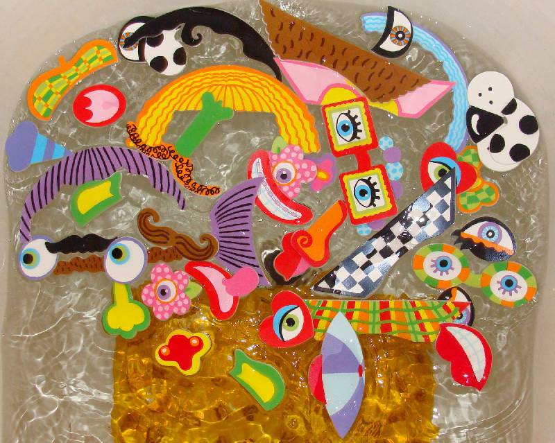 Иллюстрация 5 из 5 для Стикеры для ванны "Рожицы" (820W) | Лабиринт - игрушки. Источник: Arina