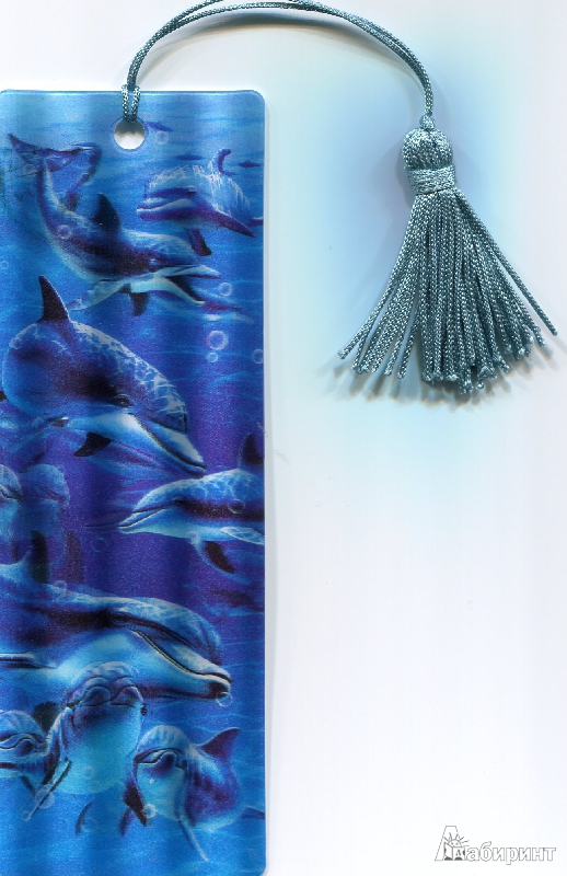 Иллюстрация 3 из 6 для 3D Закладка "Дельфины" (BkH012) | Лабиринт - канцтовы. Источник: Pani Irena