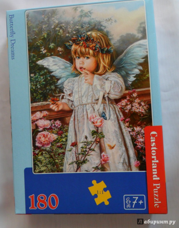Иллюстрация 6 из 9 для Puzzle-180 "Ангел с бабочкой" (В-018208) | Лабиринт - игрушки. Источник: Лабиринт