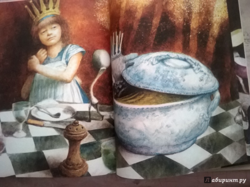 Иллюстрация 12 из 83 для Алиса в Зазеркалье - Льюис Кэрролл | Лабиринт - книги. Источник: Гусева  Александра