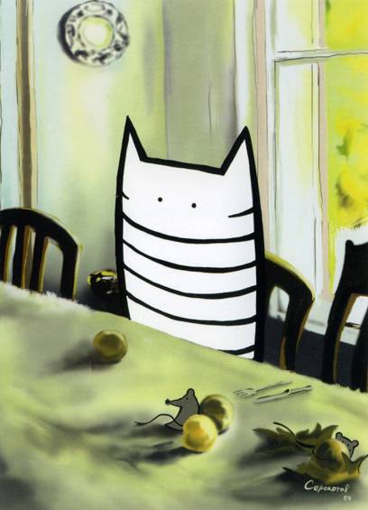 Иллюстрация 22 из 46 для Все коту масленица. Набор открыток - Мария Позднякова | Лабиринт - сувениры. Источник: yozh
