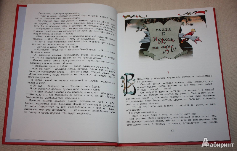 Иллюстрация 13 из 32 для Чудесное путешествие Нильса с дикими гусями - Сельма Лагерлеф | Лабиринт - книги. Источник: Михайлова Алексия