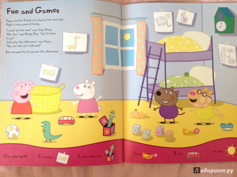 Иллюстрация 3 из 39 для Peppa Pig. Peppa Hide-and-Seek. Search & Find Book | Лабиринт - книги. Источник: К  Анна