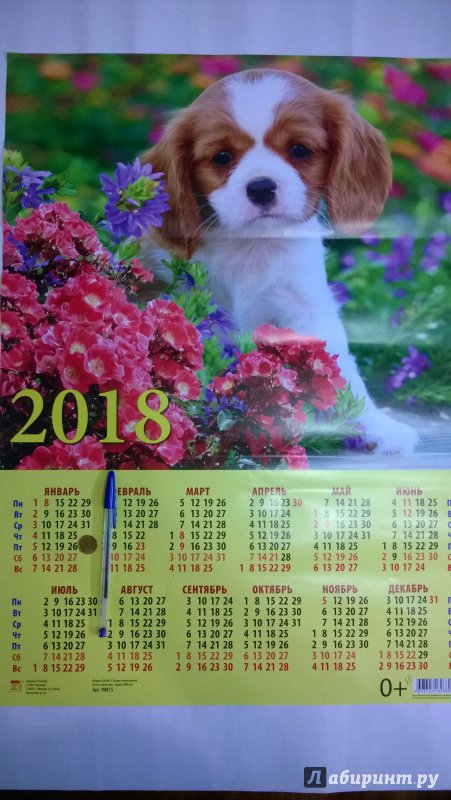 Иллюстрация 2 из 3 для 2018 Календарь "Год собаки. Щенок" (90815) | Лабиринт - сувениры. Источник: Оля-ля