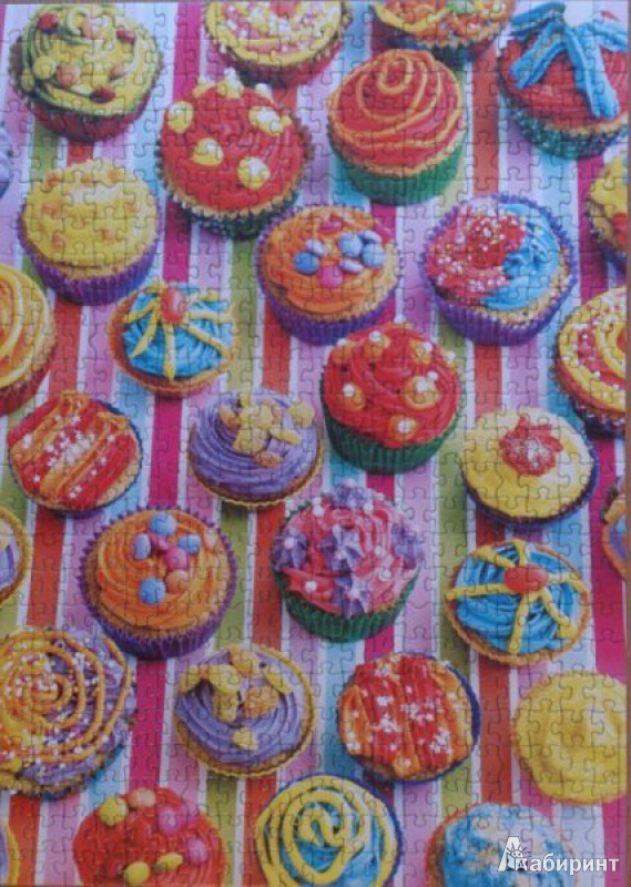 Иллюстрация 2 из 2 для Пазл "Разноцветные кексы". 500 деталей (15549) | Лабиринт - игрушки. Источник: Максимова  Анна Владимировна