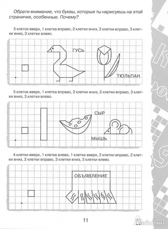 Иллюстрация 4 из 9 для Дружок: Графические диктанты. Буквы и цифры | Лабиринт - книги. Источник: TNadin