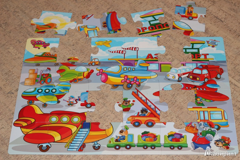 Иллюстрация 3 из 3 для Мозаика для малышей.  Самолеты (2408) | Лабиринт - игрушки. Источник: AL980