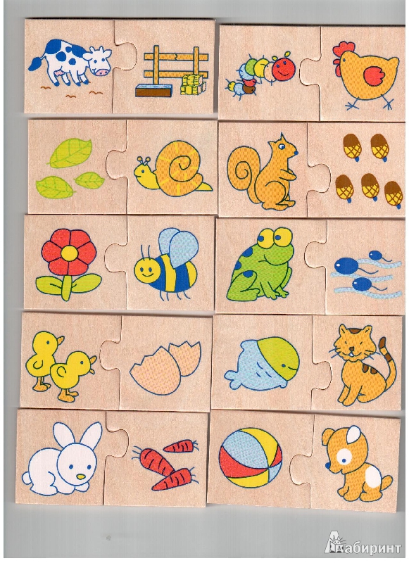 Иллюстрация 2 из 3 для Деревянные пазлы-парочки "Что чему подходит" (5144-1) | Лабиринт - игрушки. Источник: gabi