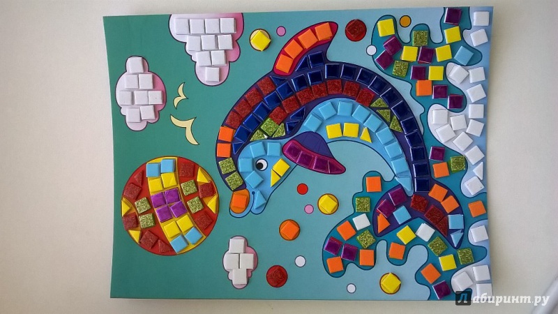 Иллюстрация 3 из 11 для Разноцветная мозаика Дельфин | Лабиринт - игрушки. Источник: Kety_Moxito