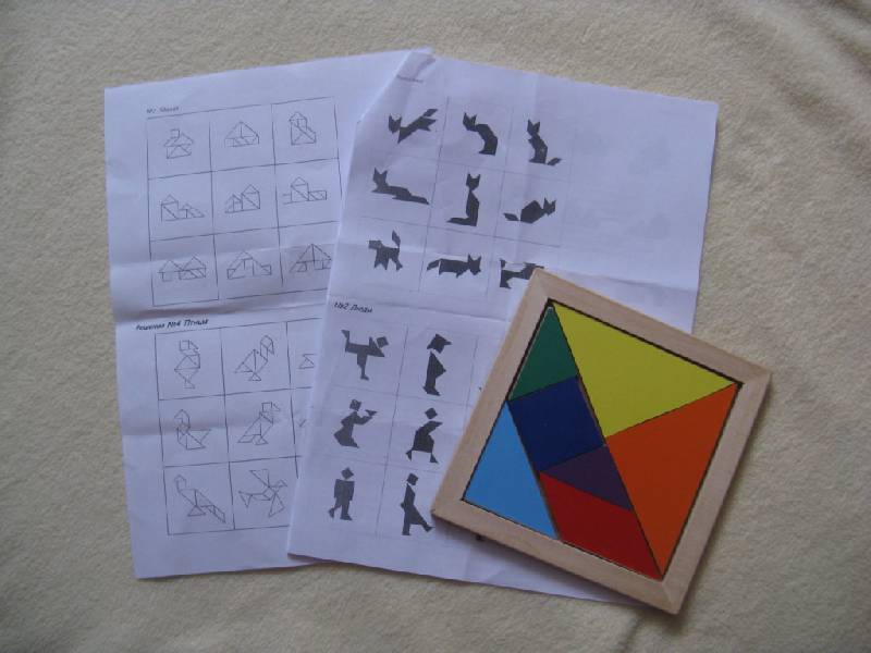Иллюстрация 9 из 11 для Танграм (в коробке) (Д-336) | Лабиринт - игрушки. Источник: Климец  Елена