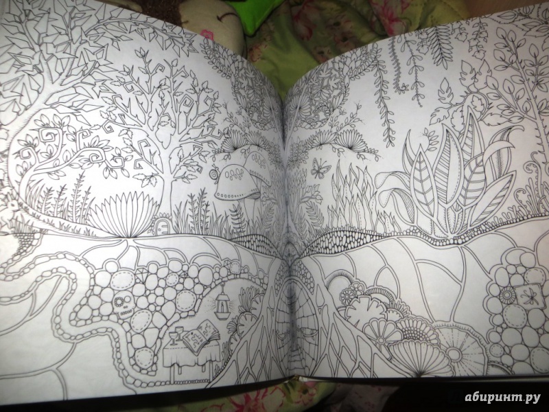 Иллюстрация 42 из 199 для Зачарованный лес. Книга для творчества и вдохновения - Джоанна Бэсфорд | Лабиринт - книги. Источник: Ko-ren