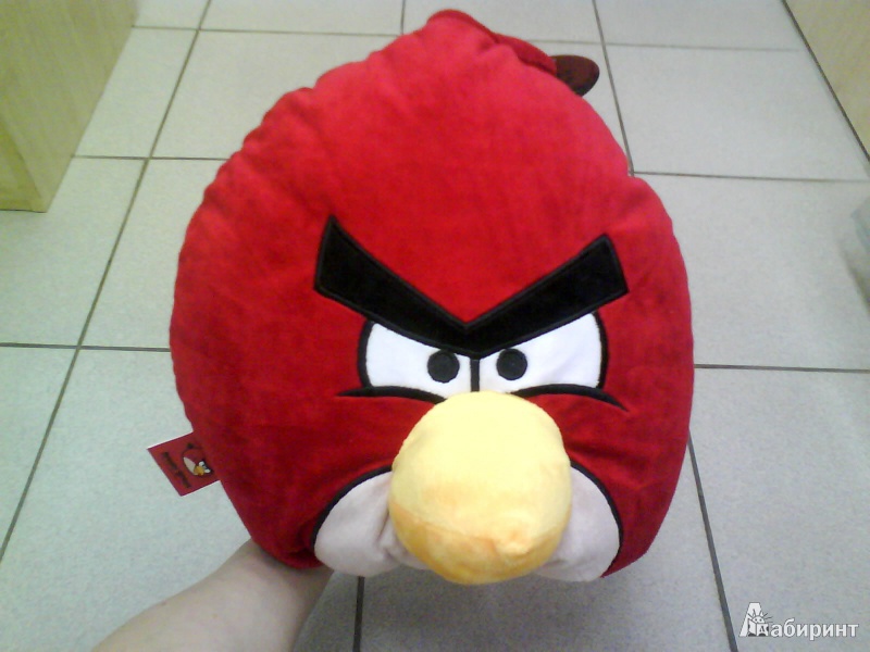 Иллюстрация 3 из 7 для Angry Birds. Подушка "Red bird", 30х25 см. (АВР12) | Лабиринт - игрушки. Источник: Мила