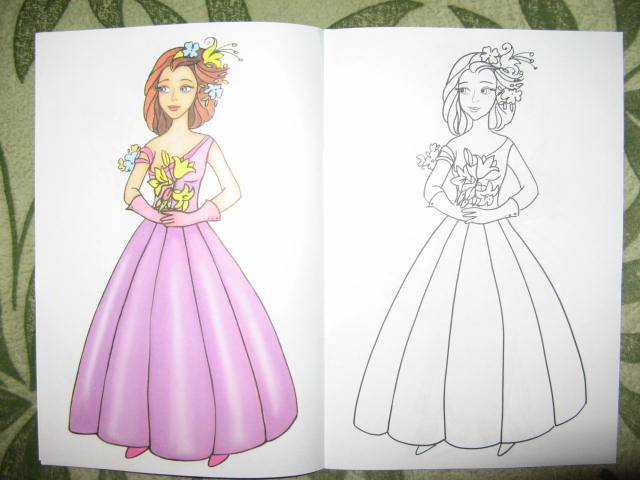 Иллюстрация 11 из 11 для Посмотри и раскрась: Невесты | Лабиринт - книги. Источник: libe