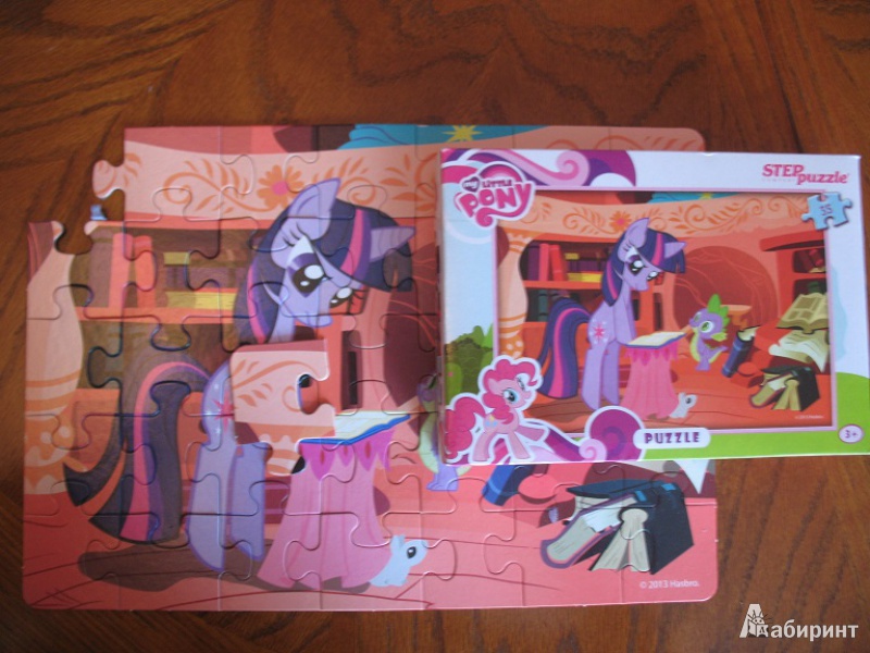 Иллюстрация 2 из 2 для Step Puzzle-35 "Мой маленький пони" (91124) | Лабиринт - игрушки. Источник: ЕленкаС