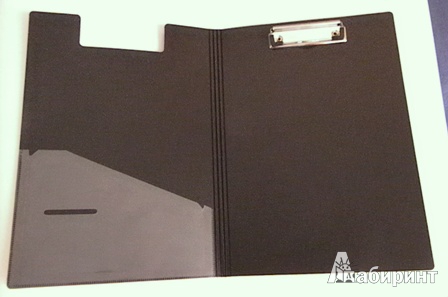 Иллюстрация 3 из 14 для Папка-планшет А4, пластиковая черная (222367) | Лабиринт - канцтовы. Источник: Lainara