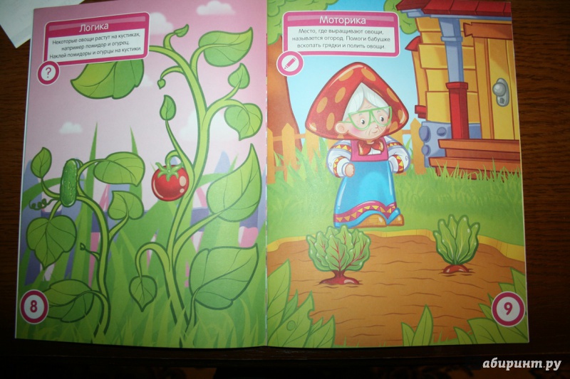 Иллюстрация 14 из 23 для Овощи и фрукты. Развивающая книга с наклейками для детей от 2 лет - С. Разин | Лабиринт - книги. Источник: Рудис  Александра
