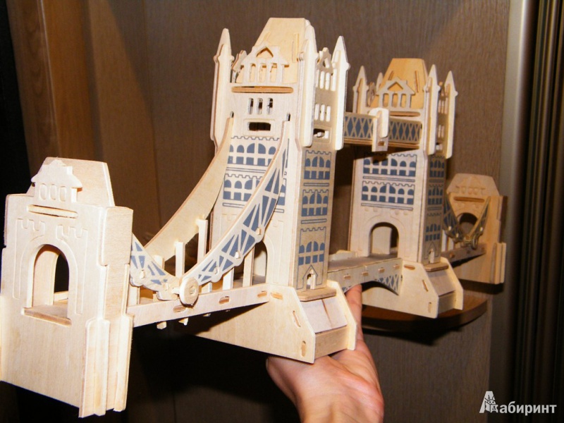 Иллюстрация 4 из 9 для 3D Деревянные Пазлы "Достопримечательности". Тауэрский Мост (P055) | Лабиринт - игрушки. Источник: Нюта