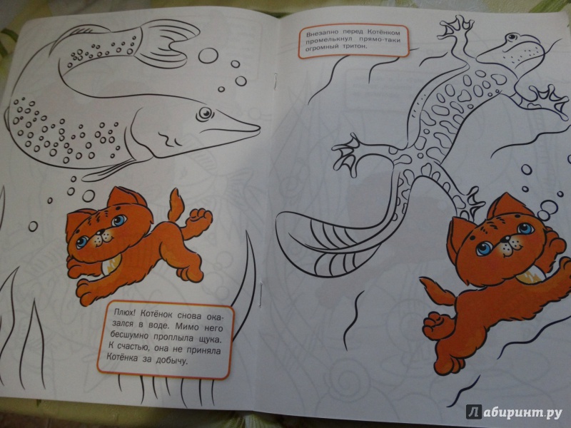 Иллюстрация 3 из 14 для Котенок на пруду: развивающие раскраски для детей 3-4 лет - Вениамин Мёдов | Лабиринт - книги. Источник: Мешкова  Наталья