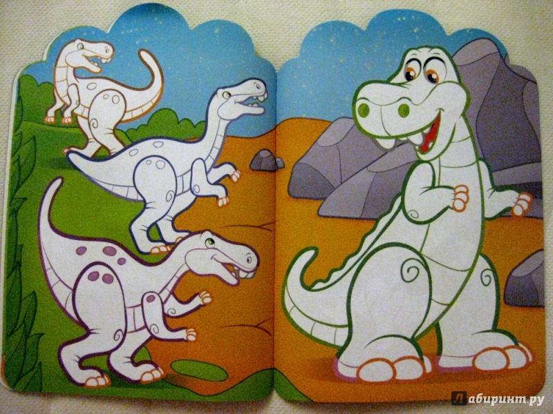 Иллюстрация 14 из 32 для Динозавры. Раскраска с наклейками для детей с 3-х лет | Лабиринт - книги. Источник: Велгочка