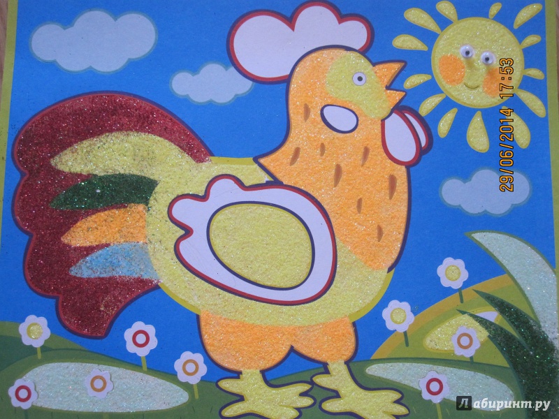 Иллюстрация 2 из 7 для Мерцающий песок "Петушок и солнышко" (2658) | Лабиринт - игрушки. Источник: Русских  Юлия