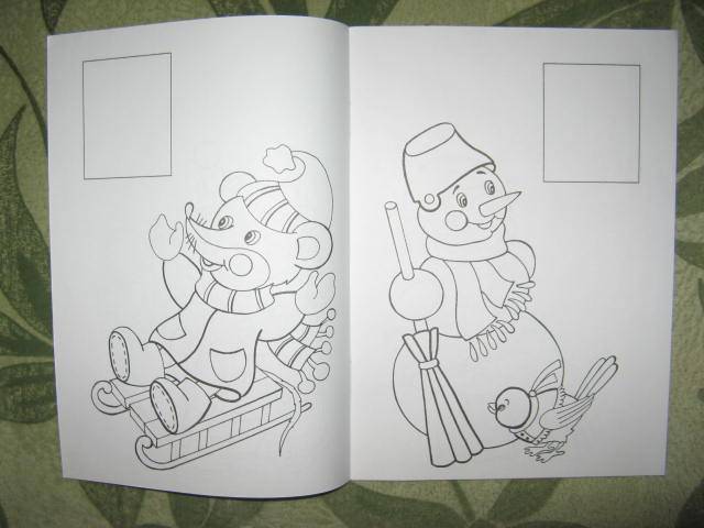 Иллюстрация 1 из 5 для Зимние забавы. Раскраска с наклейками | Лабиринт - книги. Источник: libe