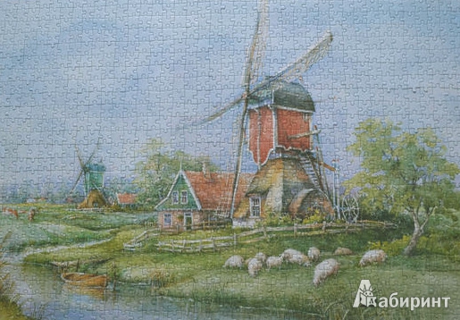 Иллюстрация 2 из 7 для Puzzle 1000 элементов, "Деревня, Голландия" (C-102679) | Лабиринт - игрушки. Источник: ЛиС-а