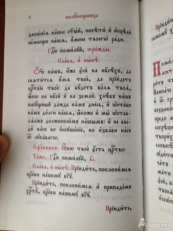 Иллюстрация 13 из 19 для Часослов на церковнославянском языке | Лабиринт - книги. Источник: rovadsch