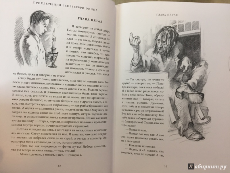 Иллюстрация 9 из 33 для Приключения Гекльберри Финна - Марк Твен | Лабиринт - книги. Источник: pavko