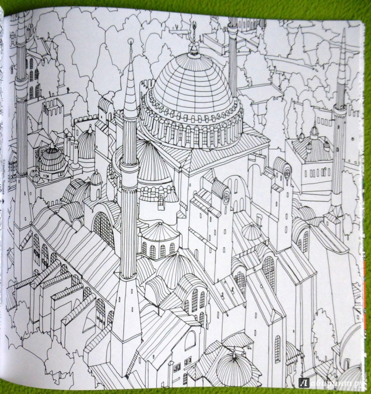 Иллюстрация 55 из 67 для Удивительные города. Раскраска-путешествие по местам, реальным и выдуманным - Стив Макдональд | Лабиринт - книги. Источник: reader*s