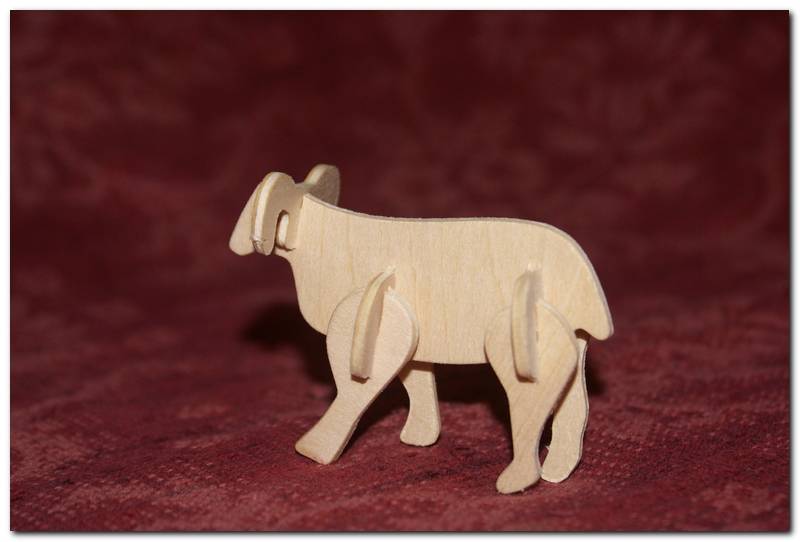 Иллюстрация 4 из 7 для Сборная деревянная модель "Баран" | Лабиринт - игрушки. Источник: РИВА