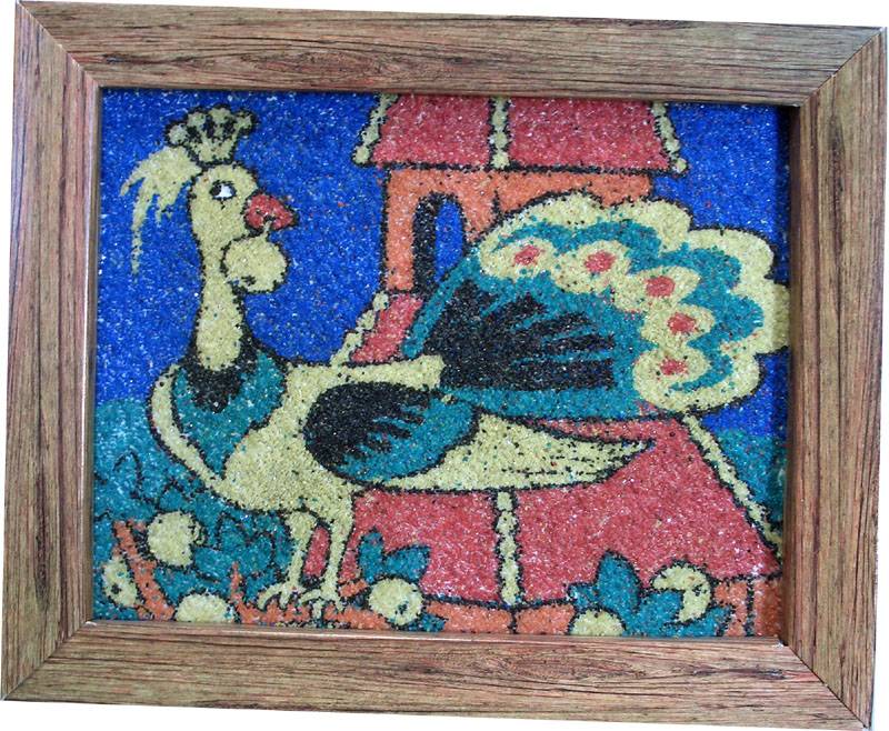 Иллюстрация 5 из 7 для Фреска с рамкой. Песчаная картина "Жар-птица" | Лабиринт - игрушки. Источник: Люся